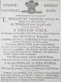 Bath Chronicle 7th Aug 1800